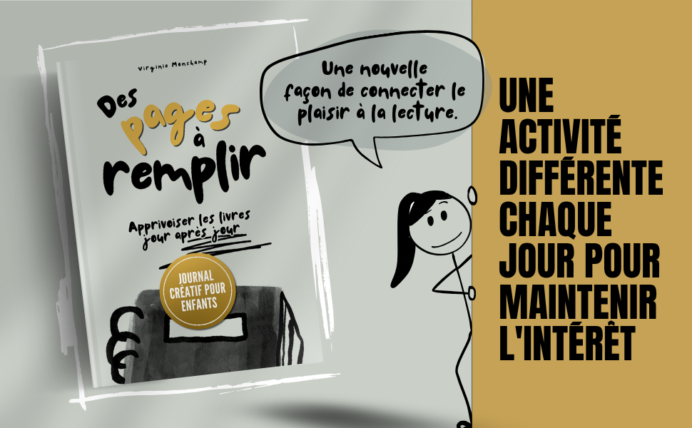 Journal créatif pour enfant : Des pages à remplir